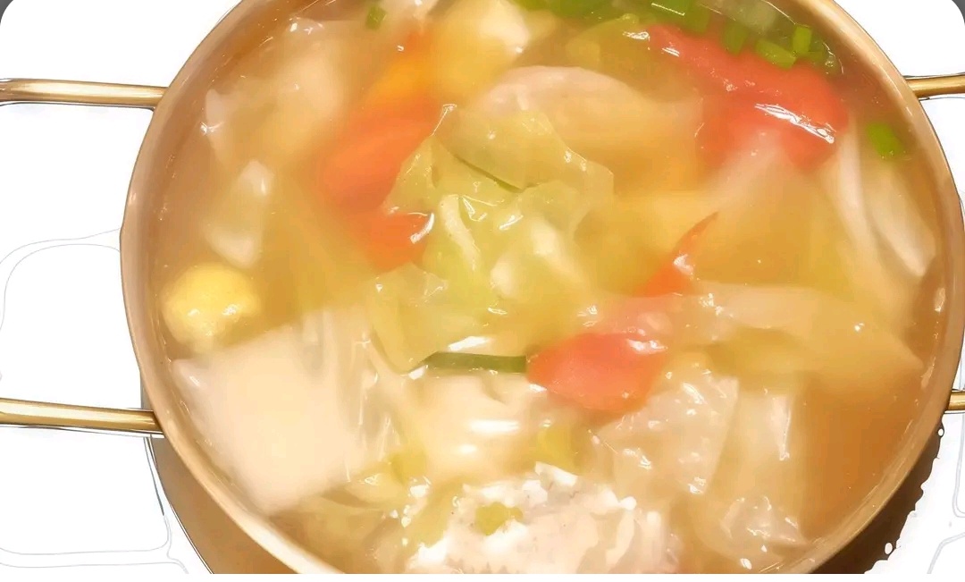 5 Sliced Chicken Vegetables Soup
