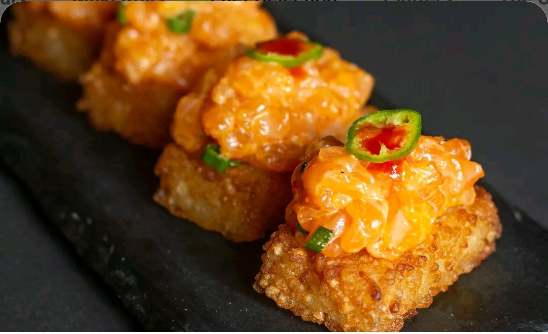 Crispy Salmon Rice