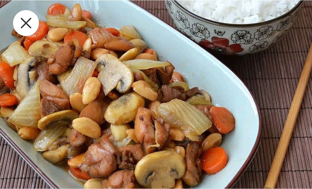 Chicken with Almonds & Vegetables