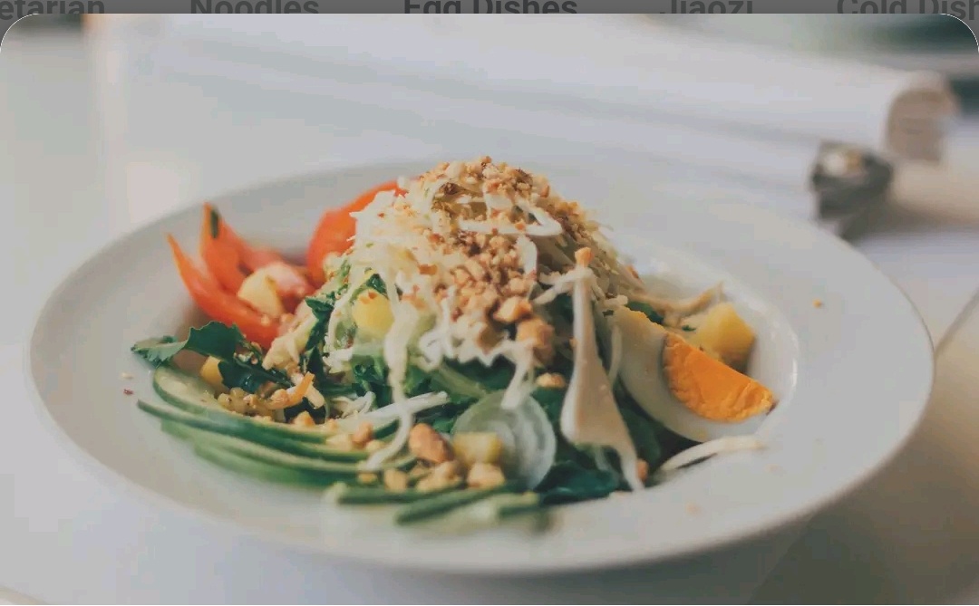 Egg with Cucumber