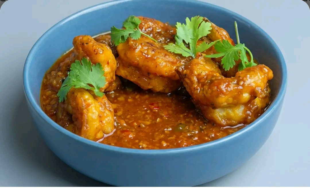 Fried Prawns in Tamarind Sauce - Goong Phad Sos Khan